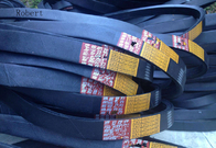 Rubber Material V Section Electric Motor Drive Belts Adjustable Length Black Color
